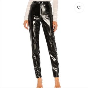 I.AM.GIA Nikole PVC Faux Patent Leather Pants Snap Button
